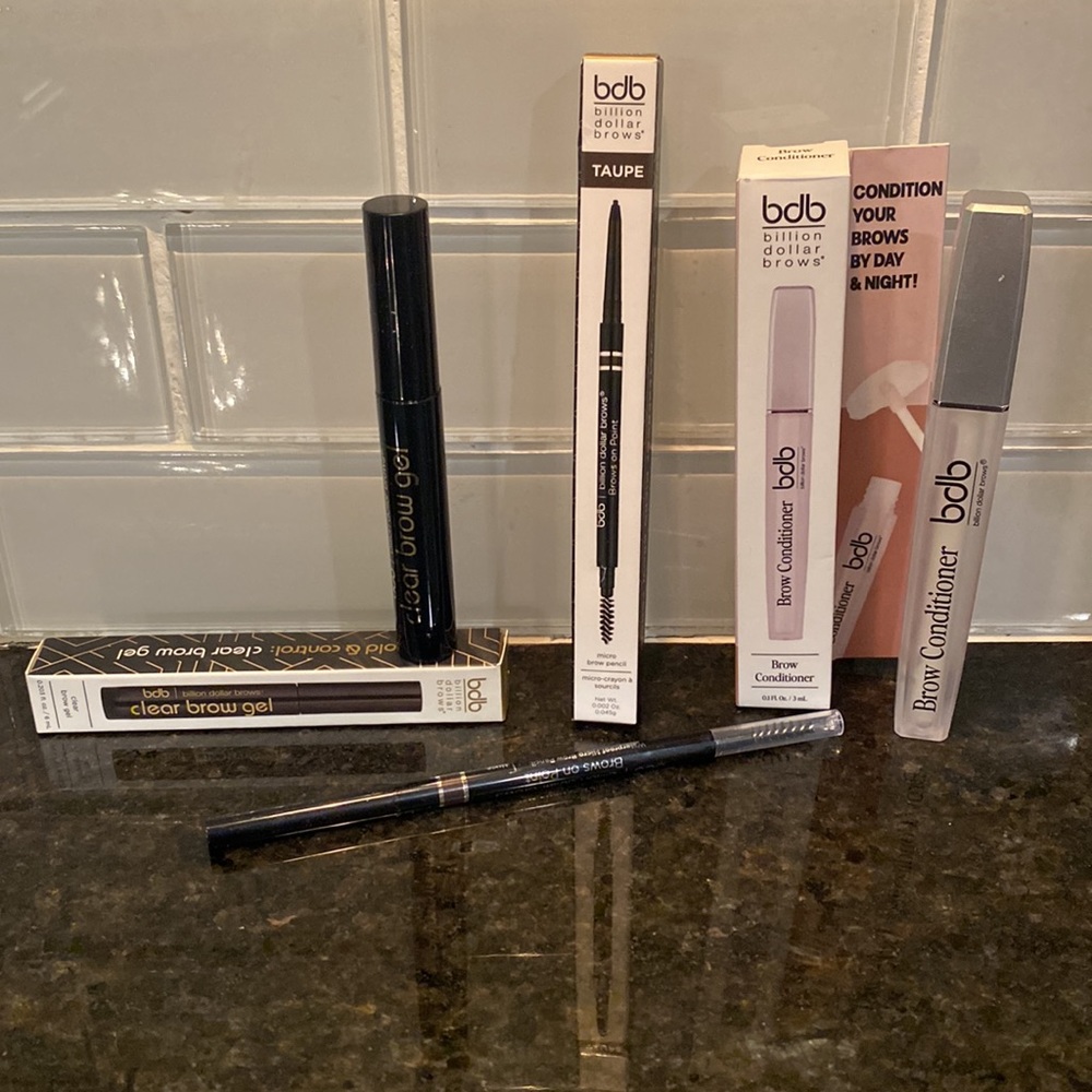 BILLION DOLLAR BROWS - Pencil,Clear Brow Gel, Brow Conditioner NEW FREE SHIPPING
